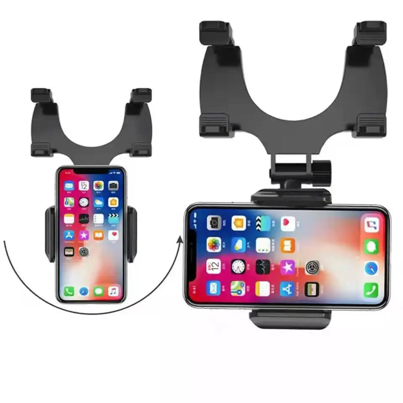 Suporte celular veicular automativo encaixe no retrovisor carro caminhão Gps 360°