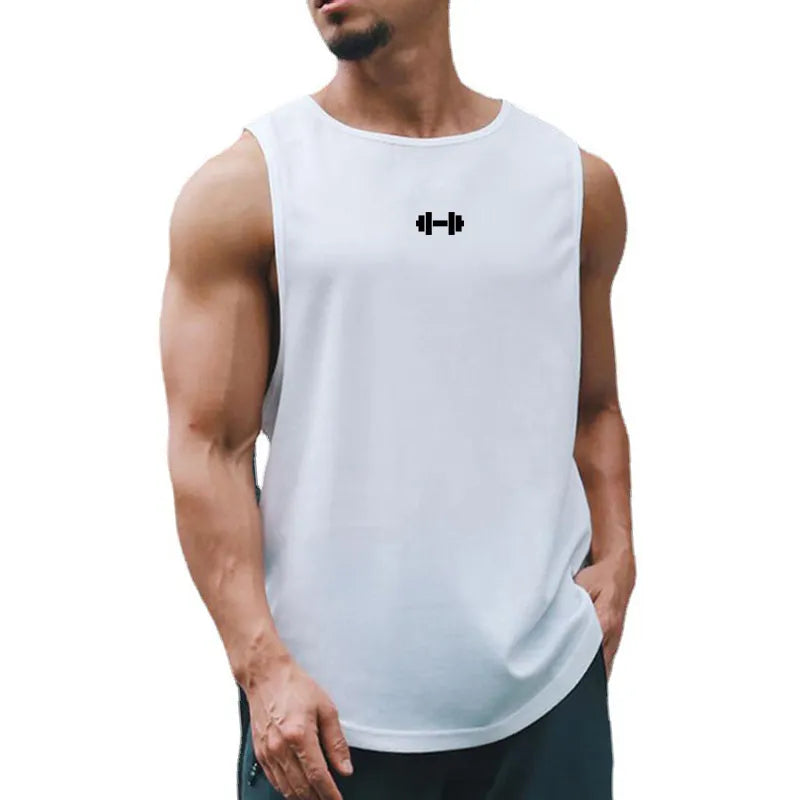 Roupas de Treino Fitness Masculino, Camisola Regata Verão, Sem Mangas, Secagem Rápida, Silm Fit, Camisas Musculação, Colete Basquete, Moda