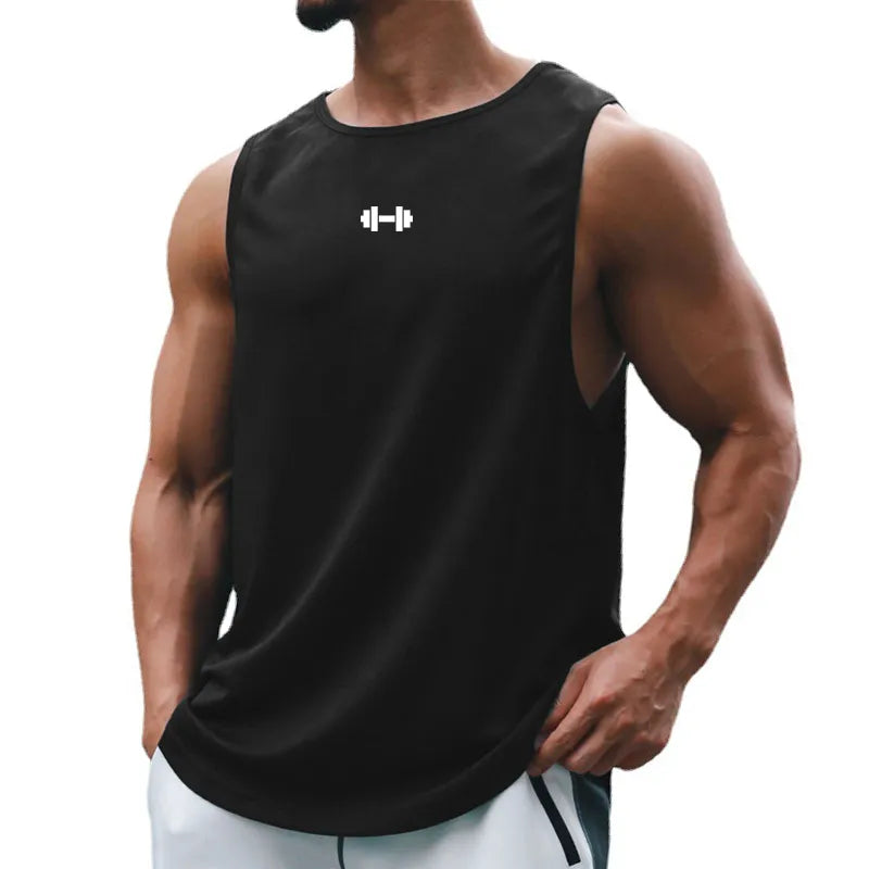 Roupas de Treino Fitness Masculino, Camisola Regata Verão, Sem Mangas, Secagem Rápida, Silm Fit, Camisas Musculação, Colete Basquete, Moda