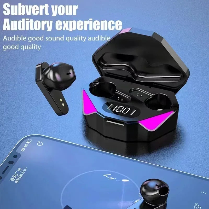 Sem Fio Bluetooth Na Orelha Fones De Ouvido, Fone De Ouvido, Aparelhos Auditivos, Esporte Gamer Headset, Telefone, TWS, Sem Caixa, V5.1, X15, Atacado