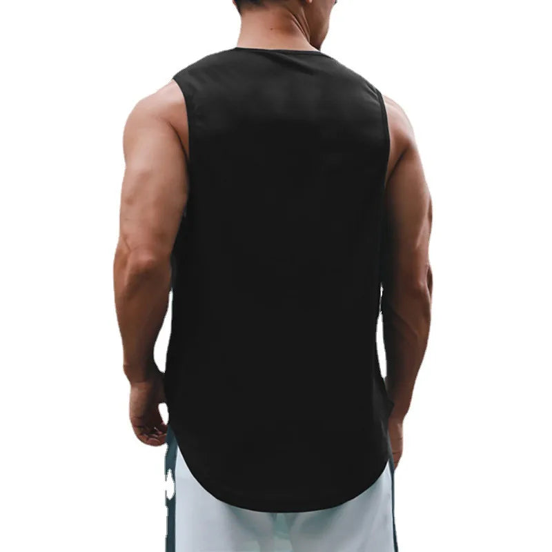 Roupas de Treino Fitness Masculino, Camisola Regata Verão, Sem Mangas, Secagem Rápida, Silm Fit, Camisas Musculação, Colete Basquete, Moda