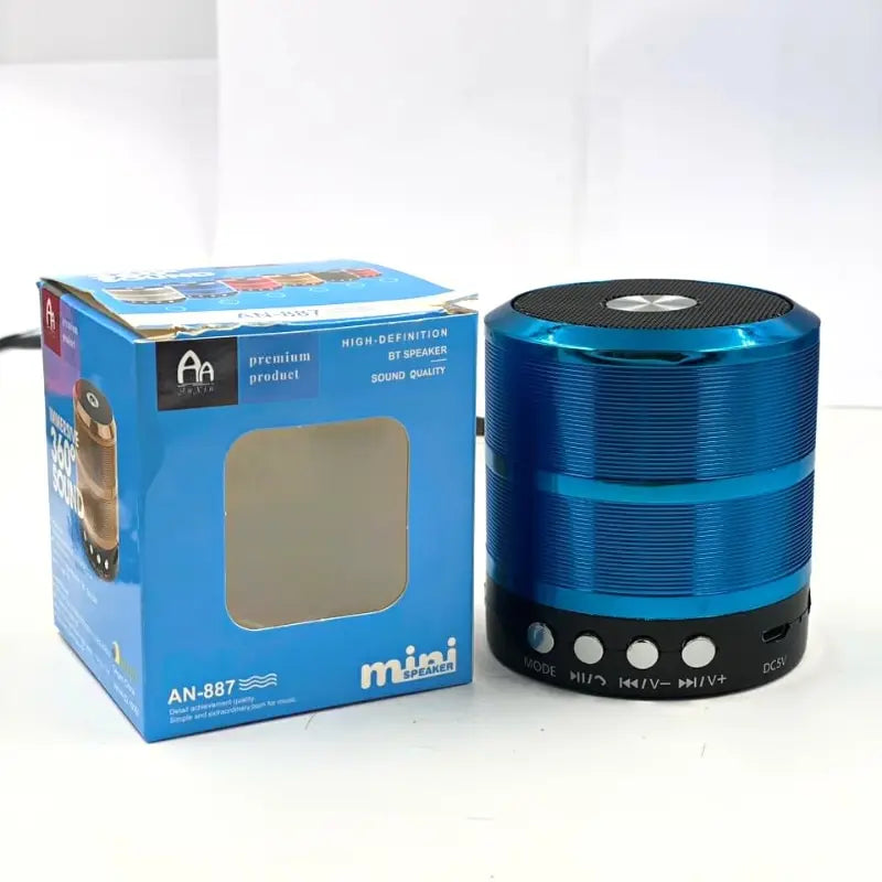 Mini Caixinha De Som Bluetooth Sem Fio Caixa Portátil Speaker 887 Mp3 SD USB Várias Cores